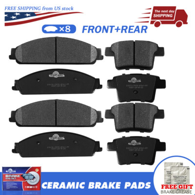 Front & Rear Ceramic Brake Pad for Ford Five Hundred Freestyle Taurus Montego