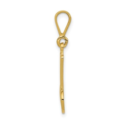 Pre-owned Superdealsforeverything Real 14kt Yellow Gold Initial M Charm