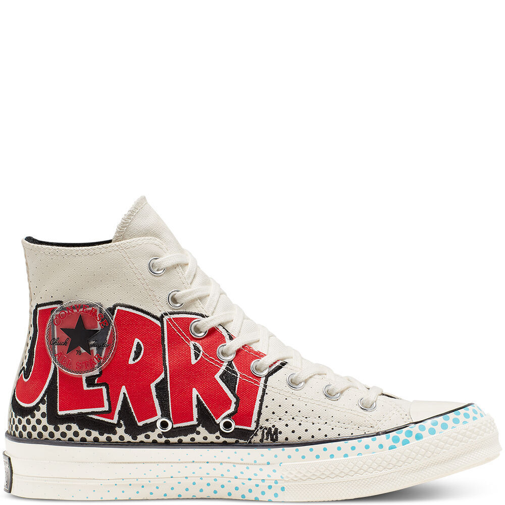 Pre-owned Converse Unisex Chuck Taylor All 70s Hi Tom And Jerry Egret/red/black