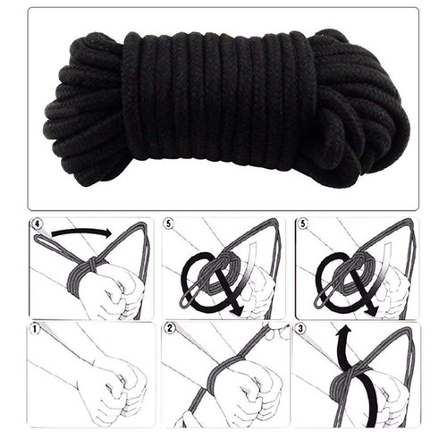 33ft/10m Thicken Cotton Rope Bondage Restraint Japanese Shibari BDSM Binding Toy