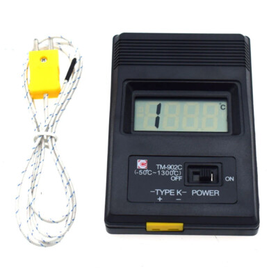TM-902C Digital Sensor LCD Thermometer Single Input K Type Thermocouple Probe