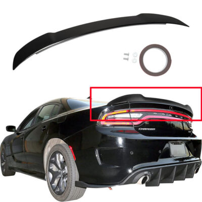 Gloss Black Hellcat Style SRT Rear Trunk Spoiler Wing For 15-2022 Dodge Charger/