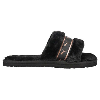 

Женские черные повседневные сандалии Puma Fluff Remix Logo Slide 38524006, Черный, Puma Fluff Remix Logo Slide