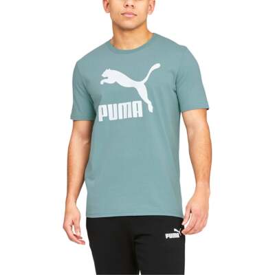 

Puma Classics Logo Футболка с круглым вырезом и короткими рукавами Мужские повседневные топы размера  670435, Синий, Puma Classics Logo Crew Neck Short Sleeve TShirt