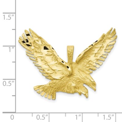 Pre-owned Superdealsforeverything Real 10kt Yellow Gold Eagle Charm
