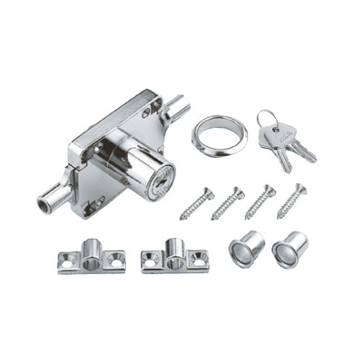 Lot  of 4 Flat Key Wafer Furniture Lock Extending Bar Lock ENCLOSURE 3755 KD