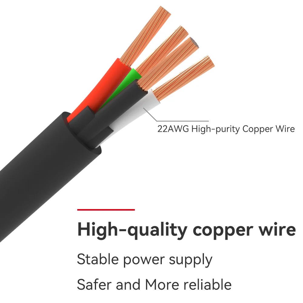 For Bambu Lab A1/A1 mini AMS Lite 1M 4-pin Extension Cable 3D Printer Parts DIY