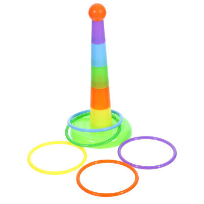 Parrot Rings Toss Toy Pet Bird Sports Game Rings Toy Smart Training Gym Toy
