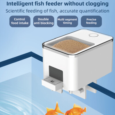 WiFi Intelligent Automatic Feeder 100ML Capacity Fish Feeder APP Control S4Q4