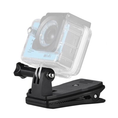 360° Rotary Clamp Clip On Backpack   for Go Pro  Action Camera D5Y0