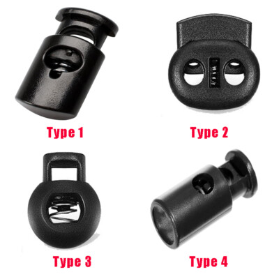 10-Pack Toggle Spring Cord Lock Clip End Lanyard Plug Slide Fastener Button