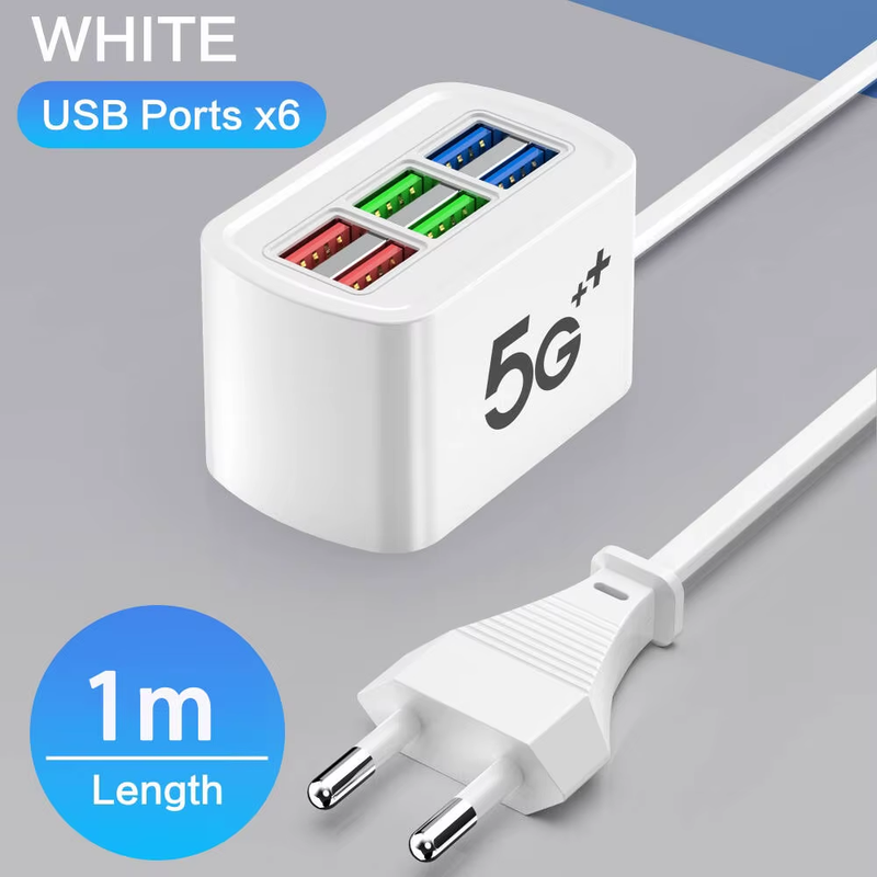 USB Charger Socket Multi Port Fast Charging Charger Power Adapter For iPhone Sam