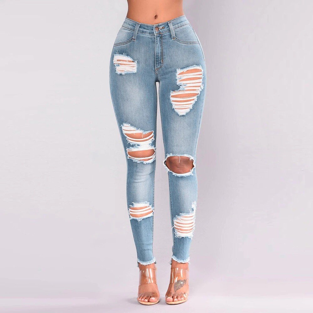 pantalones de tiro alto