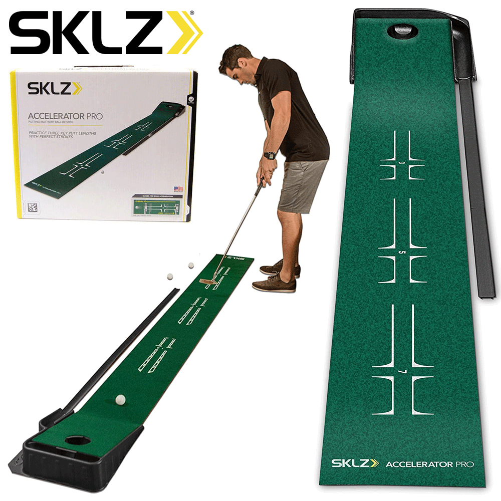 sklz accelerator pro indoor putting mat green