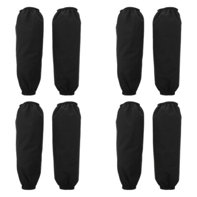 4 Pairs Kitchen Arm Sleeves Oil-Proof Waterproof Oversleeves Black Waterproof