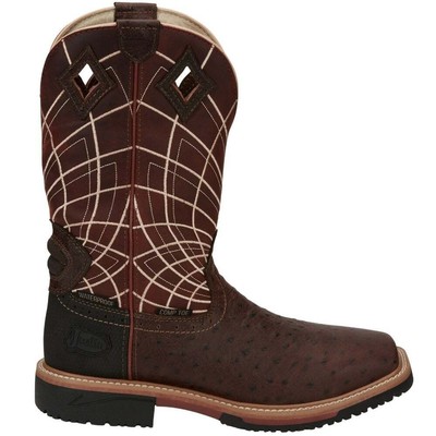 

Оригинальные рабочие ботинки Justin Derrickman 12 дюймов Eh с композитным носком мужские коричневые W, Коричневый, Justin Original Workboots Derrickman 12 Inch Eh Composite Toe Wor