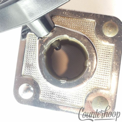 *Ludwig Bass Drum Mount Double Tom Drum Post Receiver Chrome Classic 70s Vintage