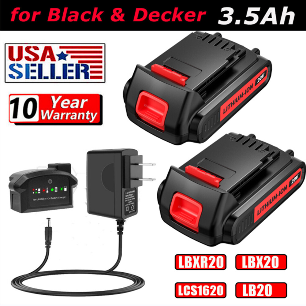 20V for Black and Decker 20 Volt MAX Lithium LBXR20 LB20 LBX
