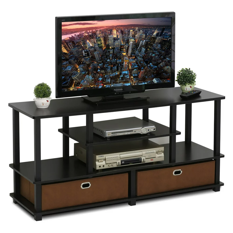 For Up To 55-inch Tv With Storage Bin, Espresso