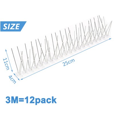 3M/5M/20M FENCE WALL SPIKE BIRD PIGEON REPELLER DETTERRENT WINDOW ANTI PERCH