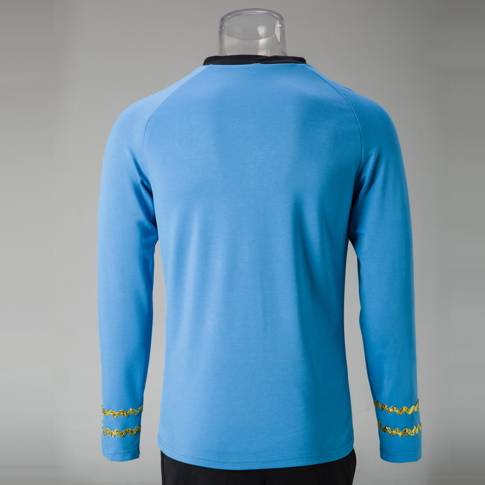 The Original Series Captain Kirk Gold Shirts TOS Spock Blue Red Uniforms Costume