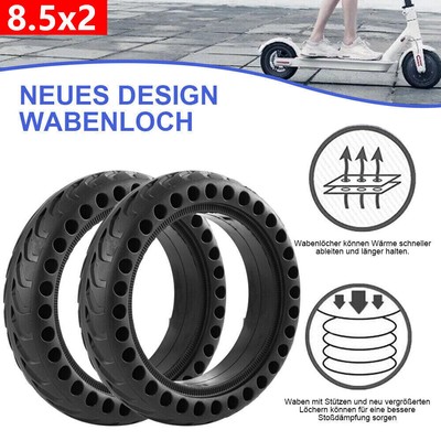 2x Solid Tires Wheel Explosion-proof Tire Replace for Xiaomi Mijia M365/M365 Pro