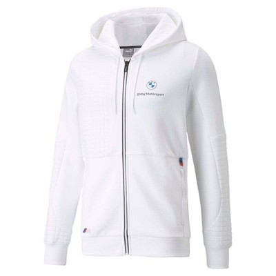 

Puma Bmw Mms Full Zip Hoodie Jacket Мужские размеры  Пальто Куртки Верхняя одежда 531187, Белый, Puma Bmw Mms Full Zip Hoodie Jacket
