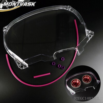 Clear Cam Gear Timing Belt Cover Fit For Mitsubishi Evolution EVO4-8 4G63 DSM 2G