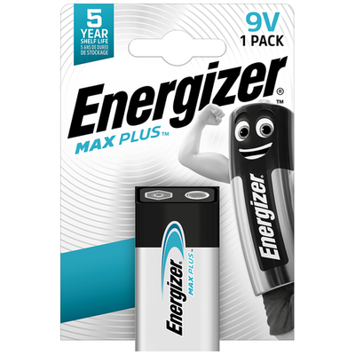 Energizer MaxPlus 9V PP3 6LR61 Alkaline Batteries *Long Expiry*