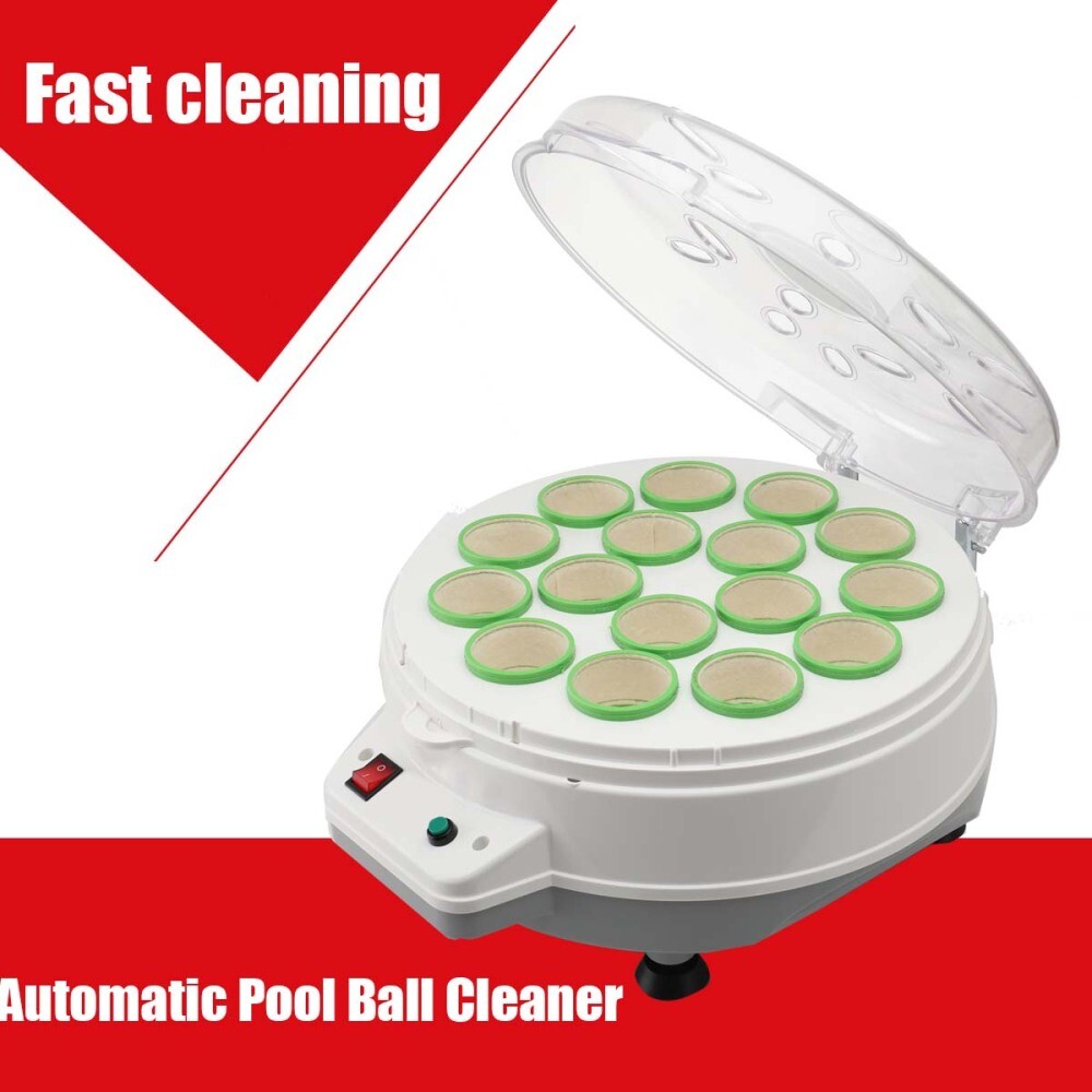 Billiard Ball Cleaning 16pcs Holes Electronic Washing Machine Pool Ball Polisher