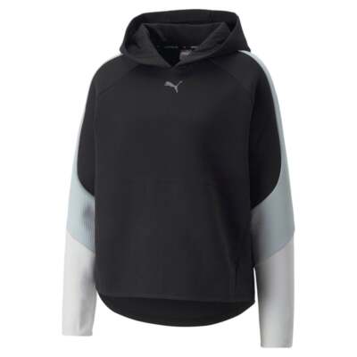 

Puma Evostripe Pullover Hoodie Женская черная повседневная верхняя одежда 84980801, Черный