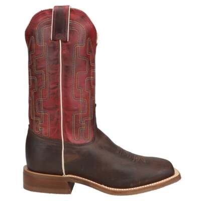 Tony Lama Atchison Square Toe Cowboy Womens Brown, Red Casual Boots 7943L