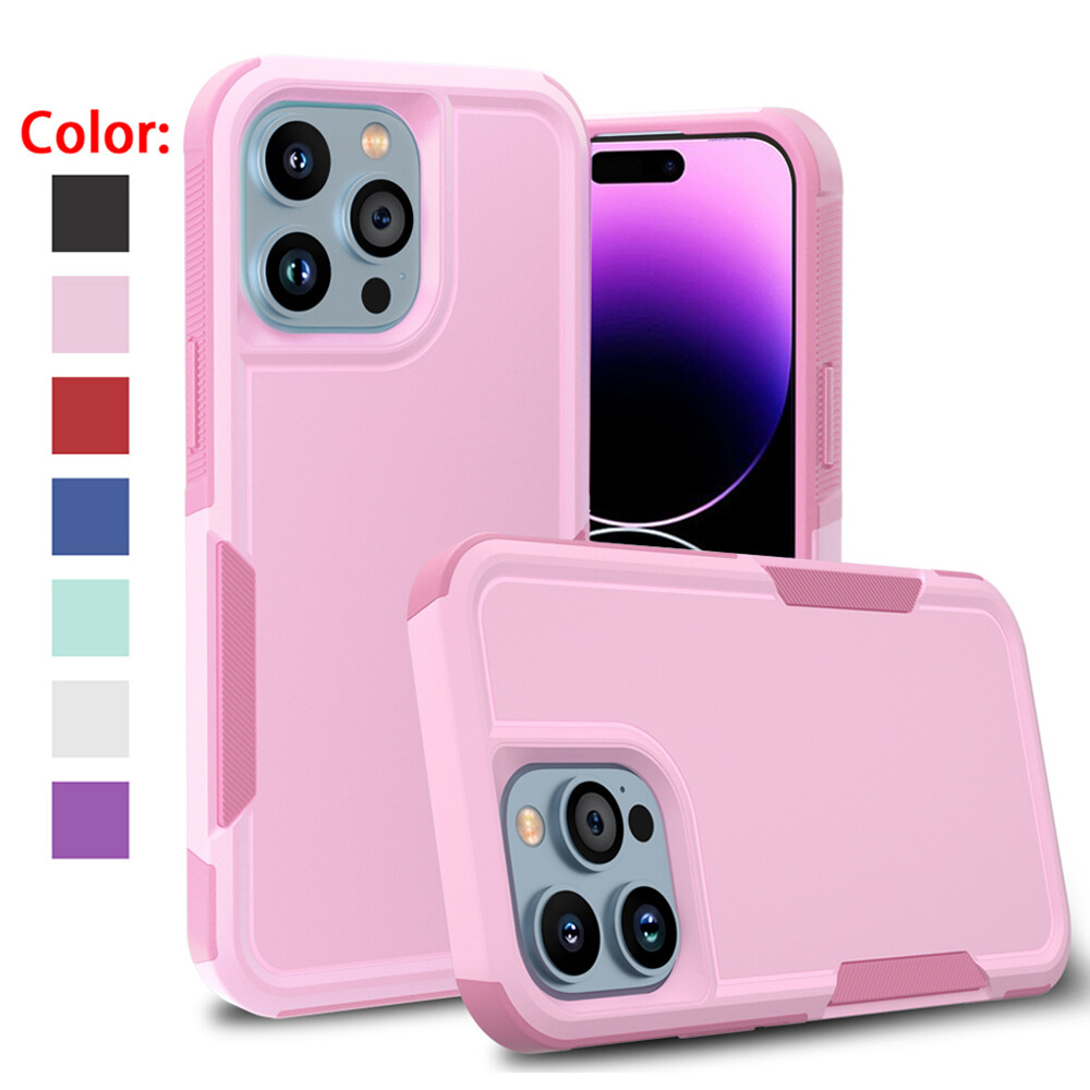 familiar COVERARY iPhoneケース 14pro For Apple iPhone 14 /Plus Pro Max Hybrid Military Built-in