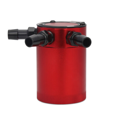 3-Port Oil Catch Can Tank Reservoir Air-Oil Separator Racing Baffled Aluminum