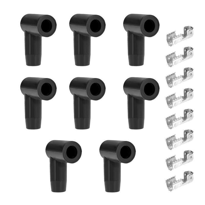 8 x Terminal Kit Connector Spark Plug Wire & HEI Style Distributor