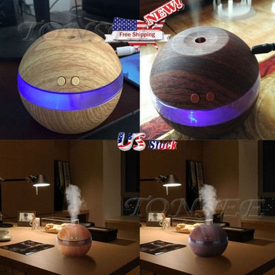 Air Aroma Essential Oil Diffuser LED Ultrasonic Aroma Aromatherapy Humidifier US