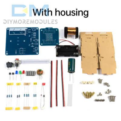 DIY Electric Magnetic Transmitter Kit Soldering Learn Electronics Kit + Case