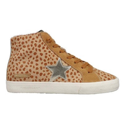 

Vintage Havana Break Out Leopard Print High Top Womens Brown Sneakers Casual Sh, Коричневый, Vintage Havana Break Out Leopard Print High Top