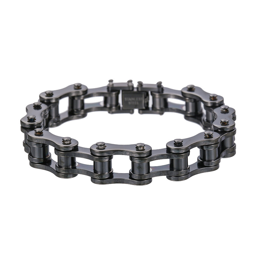 SOLID Stainless Steel Motorcycle Bike Chain Design Bracelet Men's Jewelry New