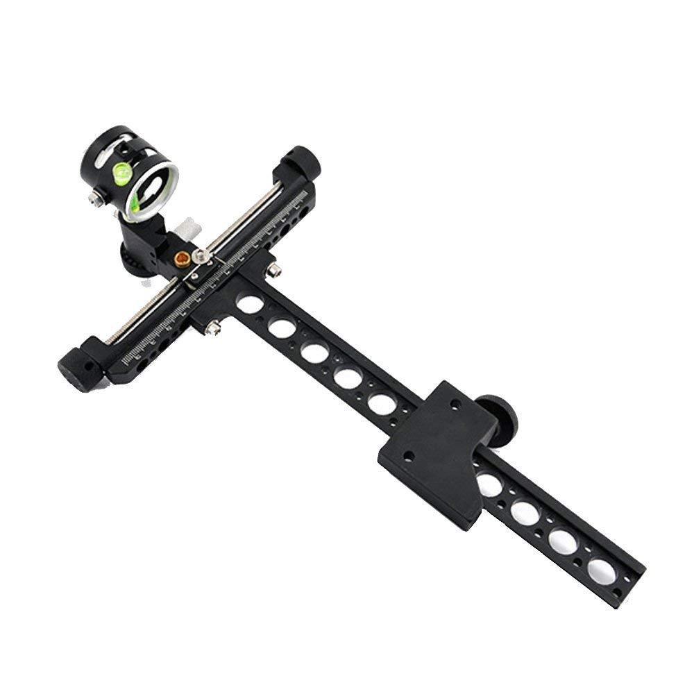 Compound Bow Single Pin 4X Lens + Peep Sight 45 Degree Hooded + 3pcs