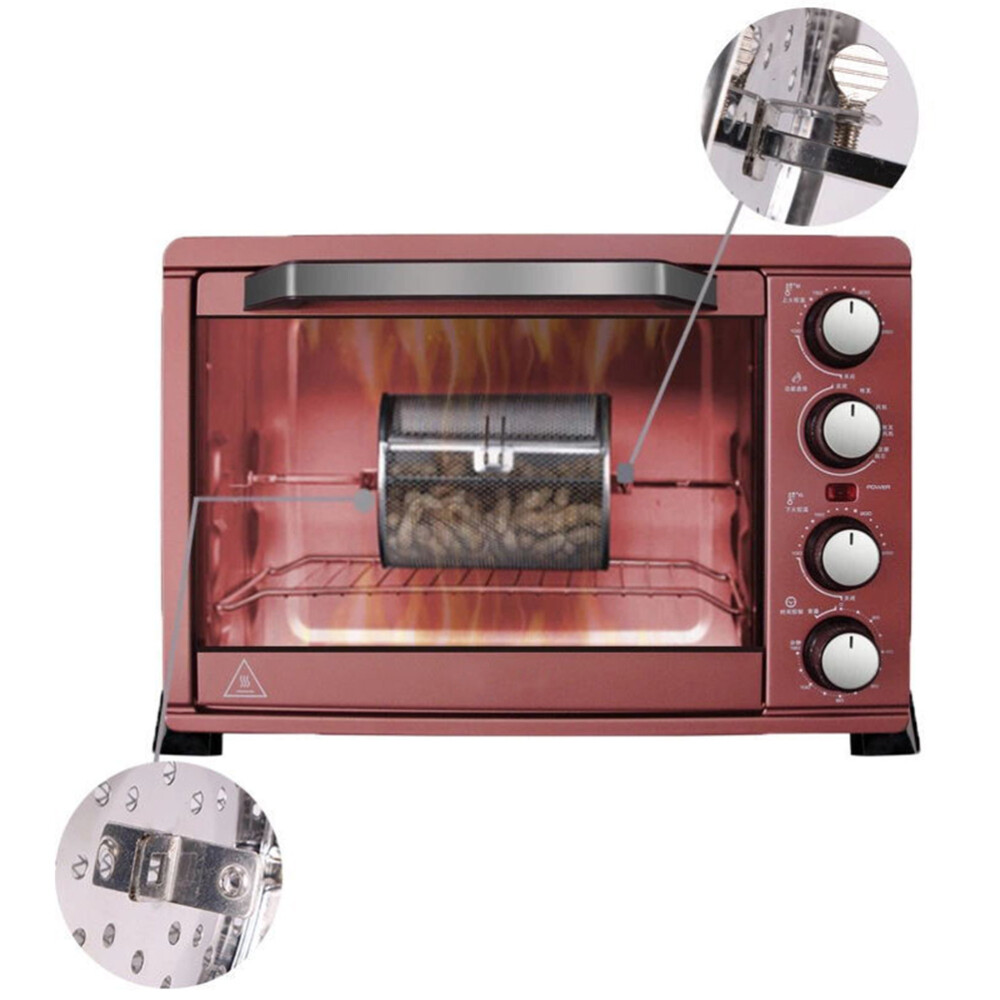 Air Fryer Rotisserie Oven Basket Kitchen Grill Roaster Rotating Mesh