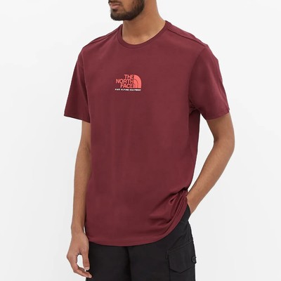 

Футболка The North Face Face Fine Alpine SS Lifestyle Мужская королевская красная повседневная футболка, Красный, The North Face Face Fine Alpine SS Lifestyle T-Shirt