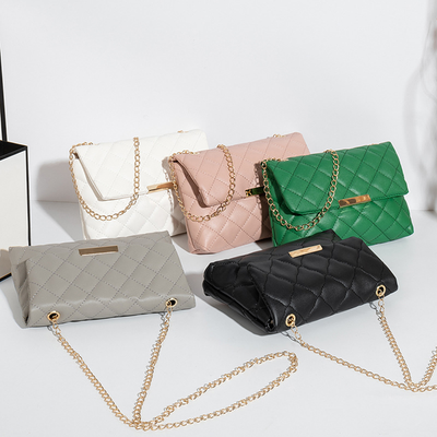 Women Shoulder Bag Embroidered Small Square Bag PU Leather Crossbody Bag Handbag