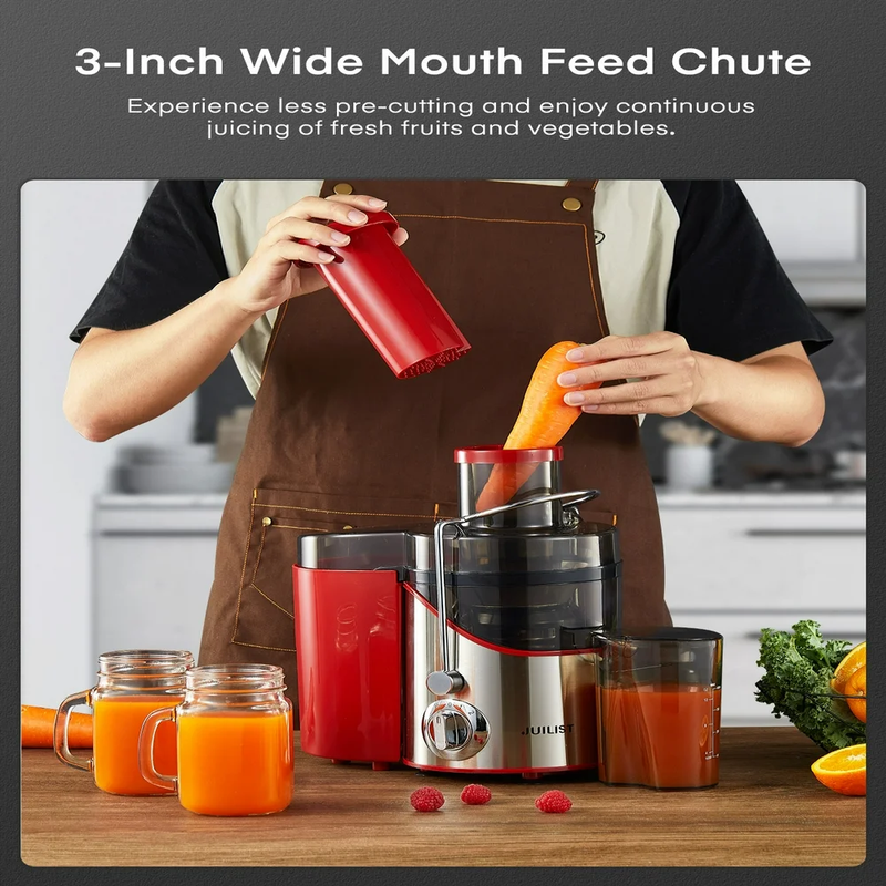 Electric Juicer Fruit Vegetable Wide Mouth Juice Citrus Extractor Machine 400W