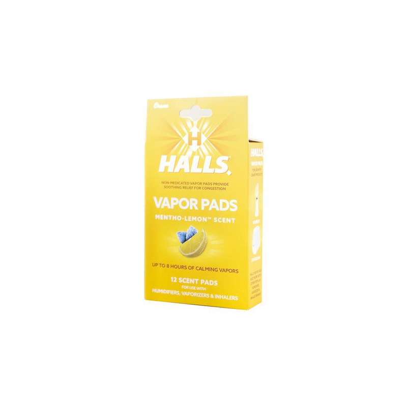 HALLS Mentho-Lemon Scented Vapor Pads for Humidifier