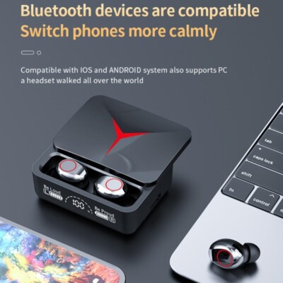 INMAS Brand M90 Pro TWS Wireless Headphones Gaming Sport Bluetooth 5.3 Earphones