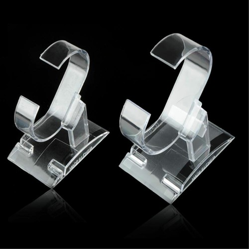 10Pack Clear Wrist Watch Display Holder Jewelry Bracelet Rack Box Holder Stand