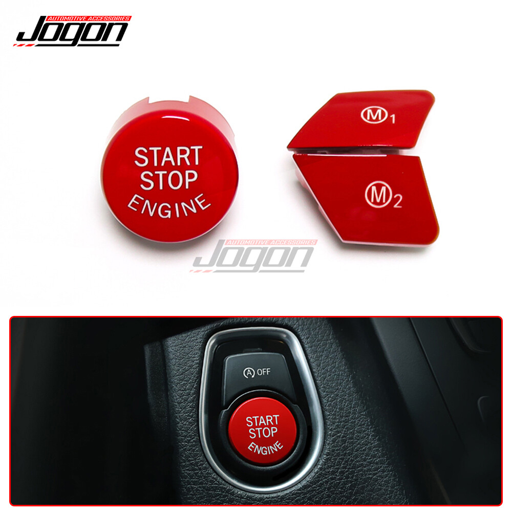 モモ JOGON Red M1 M2 & Engine Start Off Button For BMW F30 F32