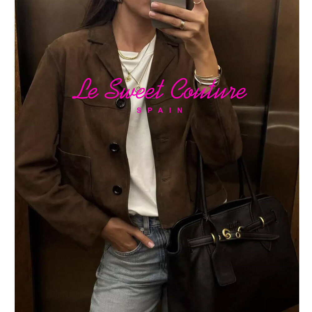 2025年のクリスマス suede Short SS24 DUTTI MASSIMO leather pocket with jacket ジャケット・アウター