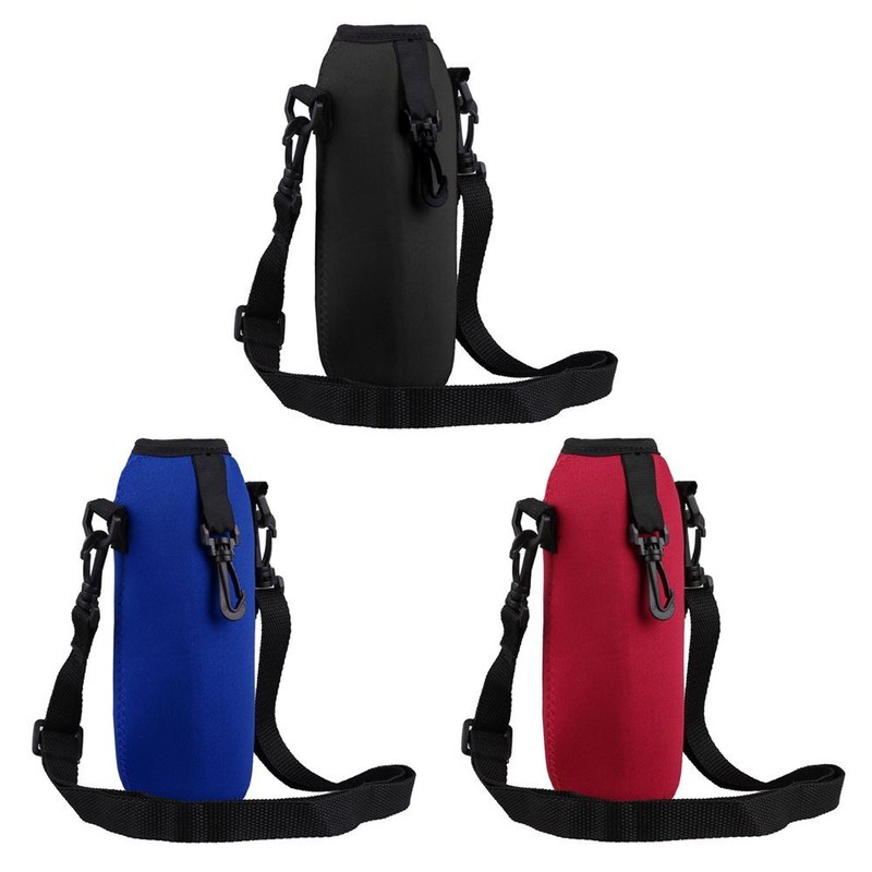 Neoprene Bottle Holder Bag Water Bottle Carrier Bottle Pouch Shoulder Strap